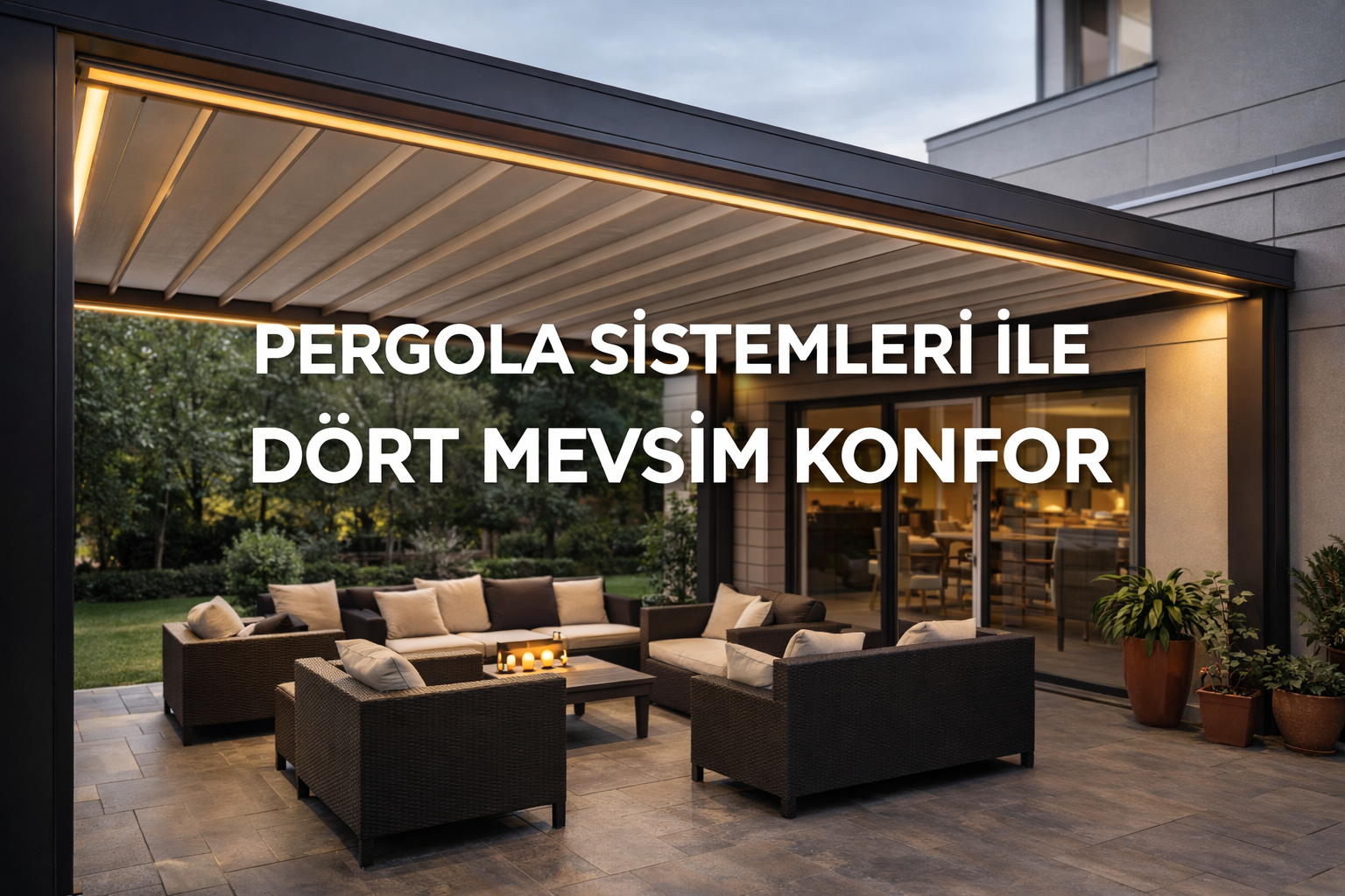 Pergola Sistemleri ile Dört Mevsim Konfor