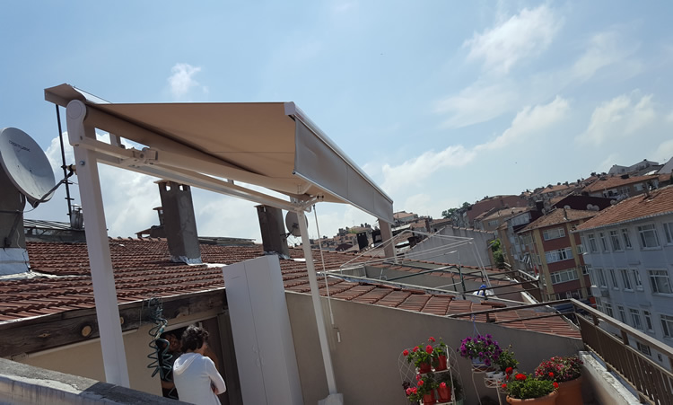 Çift Mafsallı Açılır Tente