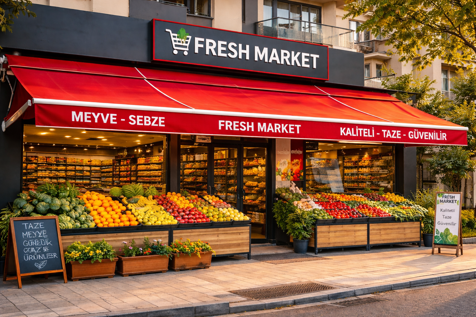 Market Mağaza Tentesi